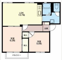 南日永駅 徒歩8分 1階の物件間取画像